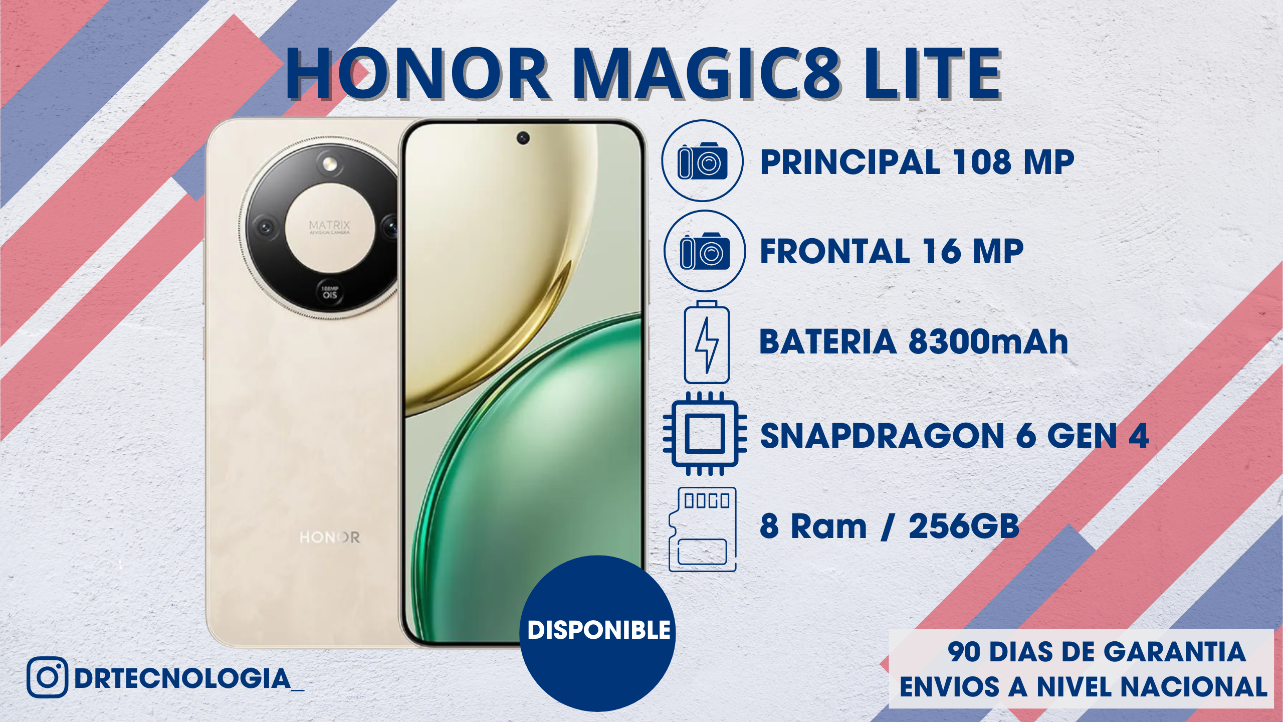TELEFONO HONOR MAGIC 8 LITE 8/256GB 